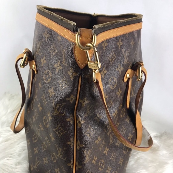 ๐ HUGE XL LOUIS VUITTON ZIPPER TOTE PALERMO GM W/RECEIPT - Picture 10 of 16